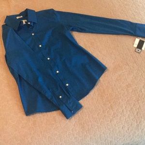 Blue collared shirt